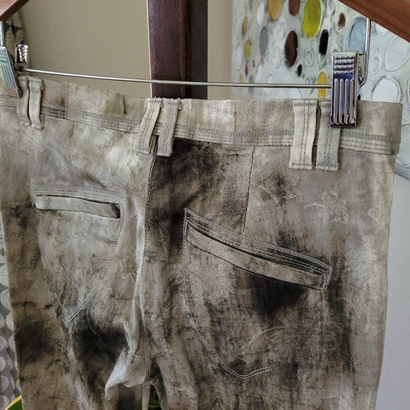 Beate Heymann Street Couture Watercolour Damask Print Jeans EU 38/US 8 - Picture 10 of 14